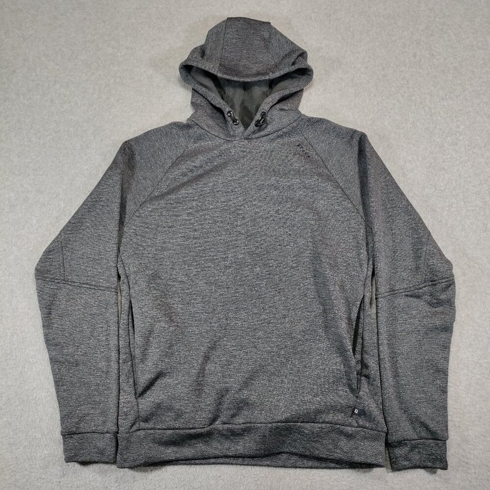 Boggi Milano Hoodie Mens Small Gray Wool Blend Lined BTech Performance